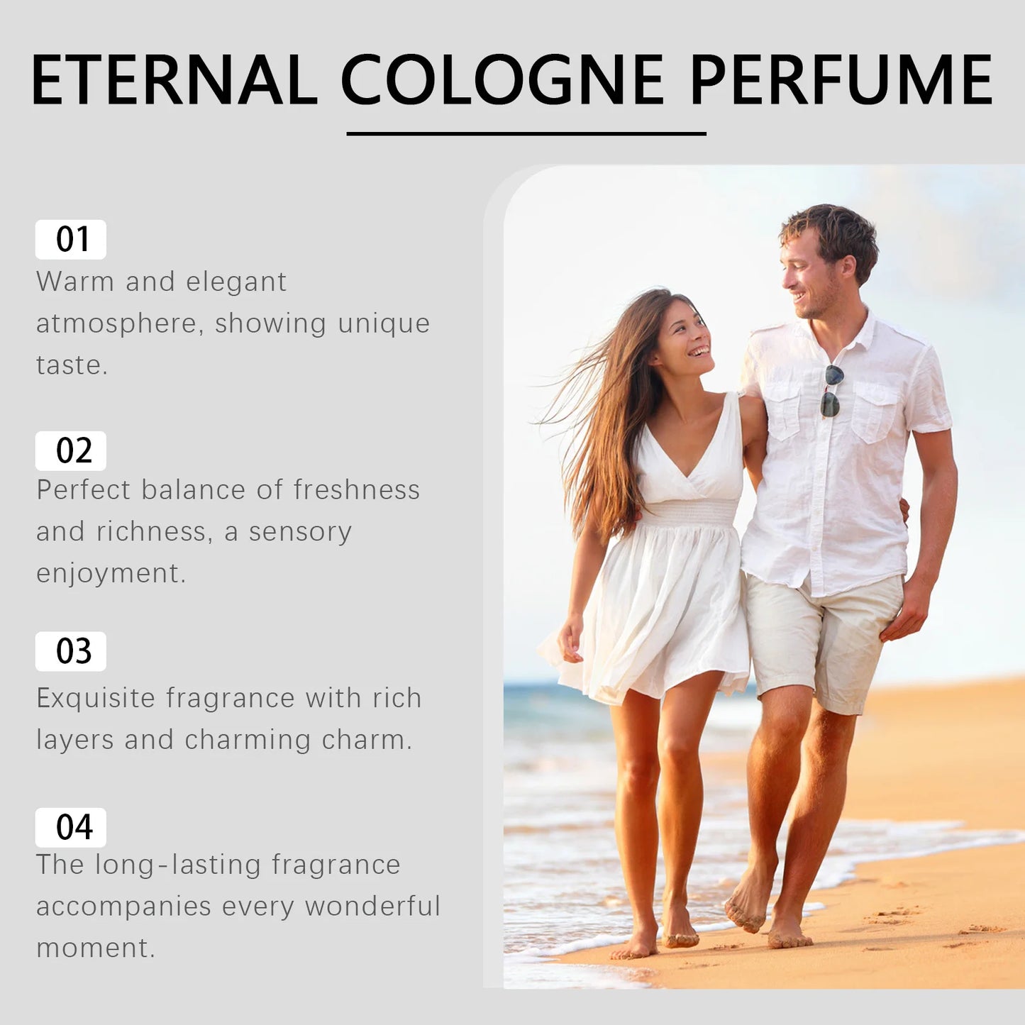Roxelis 50ml Men's Cologne Pheromone Perfume Charm Release Long Lasting Fragrance Daily Dating Atmosphere Freshing Body Perfume