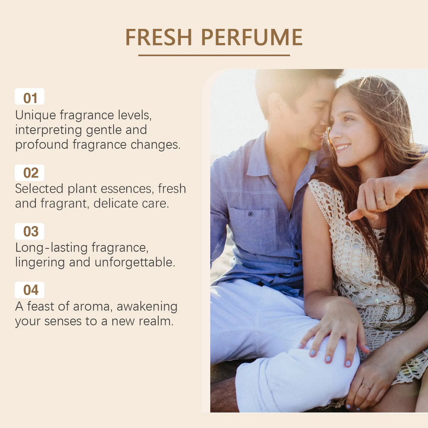 Roxelis 50ml Vanilla Light Perfume Pheromone Natural Fresh Lasting Fragrance Elegant Lady Flirt Dating Attract Charming Perfume