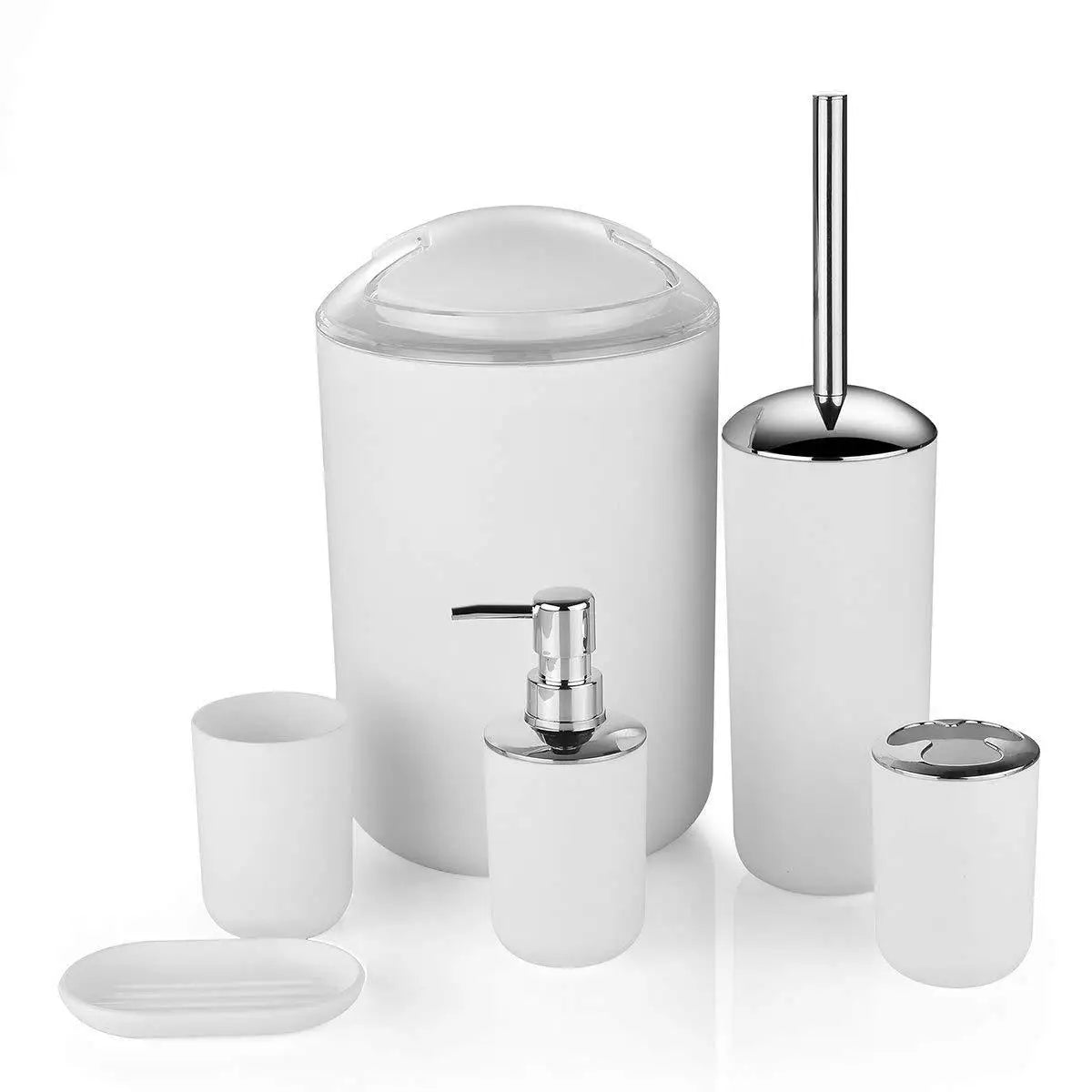 1 Piece Bathroom Accessories Set 6 Piece Bathroom Accessories Set With Paper Basket Houserack Gift Bath Set For Bathroom Decor
