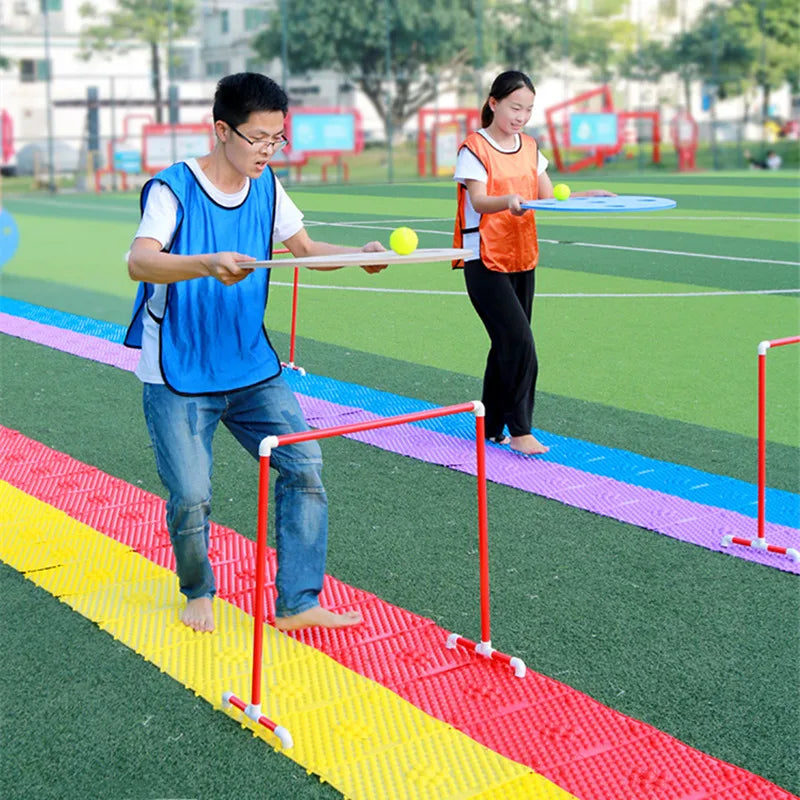 Large Outdoor Games Adults Team Building Balance Ball Relay Race Kids Sensory Toys Family Interactive Fun Party Supplies Props