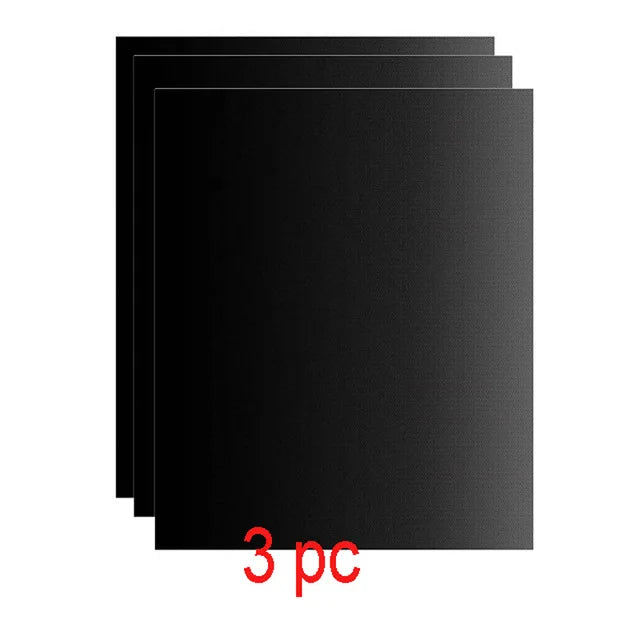 Non stick BBQ Grill Mat 40*33cm Party Mat Black Barbecue Plate Cooking Grilling Sheet Heat Resistance Easily Clean Kitchen Tools
