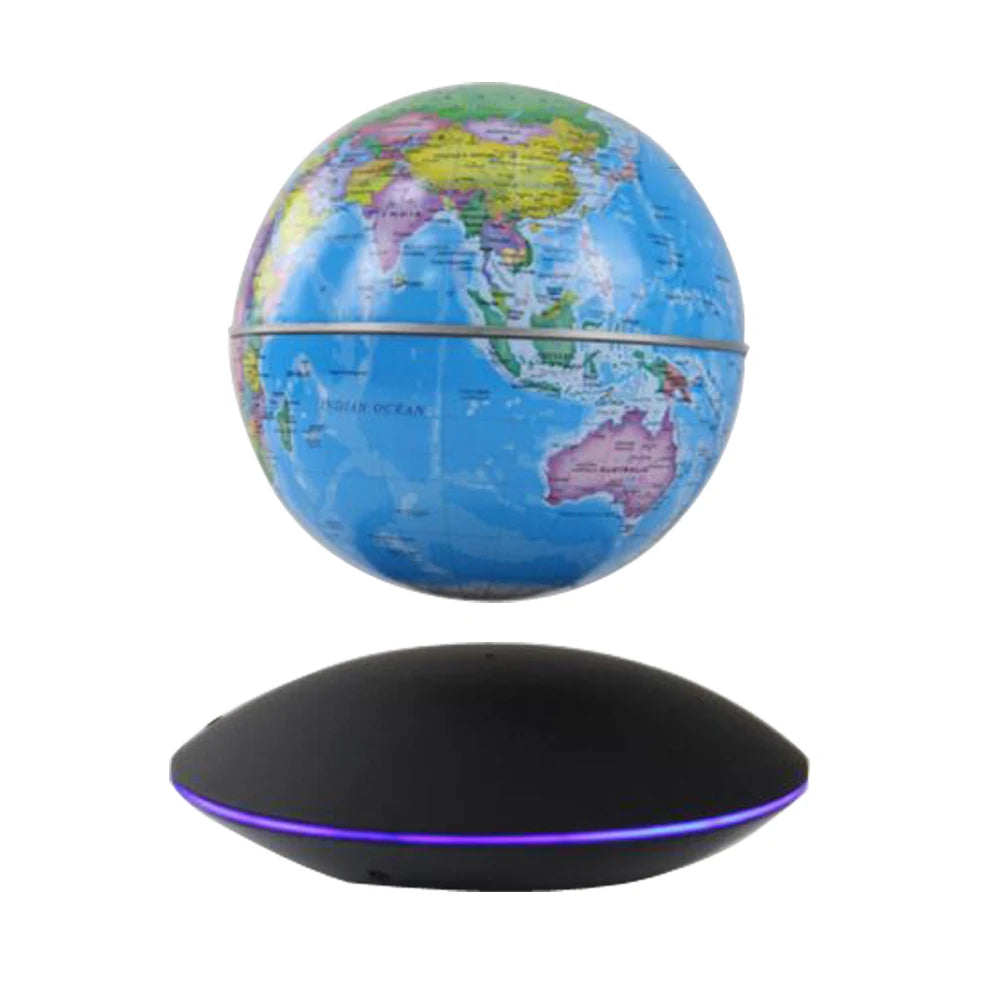 New Creativity 3D Magnetic Levitation Globe LED Night Light 6inch Rotating Globe Floating Desk Lamp For Home Decoration Gift