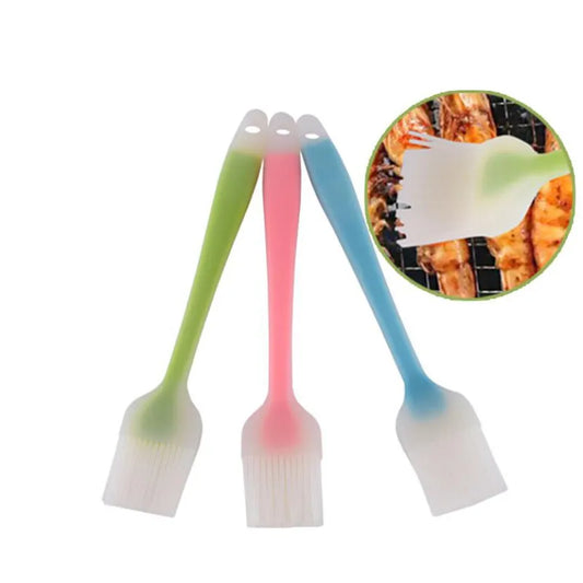 1 PC Silicone Baking BBQ Basting Brush Bakeware Pastry Bread Oil Cream Cooking Baking Kitchen Tools For Outdoor Camping Barbecue