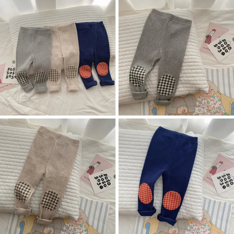 Bobora Girls Leggings Cotton Boy's Trousers Fille Kids Pants Girls Pants Cartoon Pattern Children Leggings Trousers