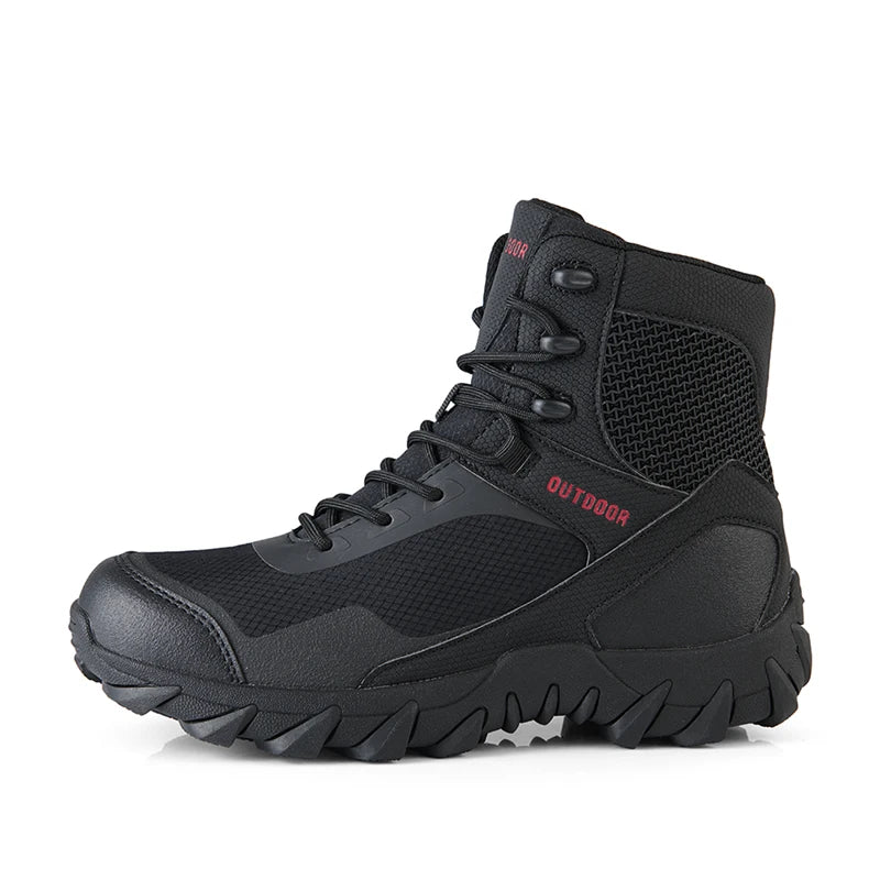 Outdoor Men Hiking Trekking Shoes Army Military Tactical Desert Boot Breathable Climbing Work Shoes Ankle Short Shoes
