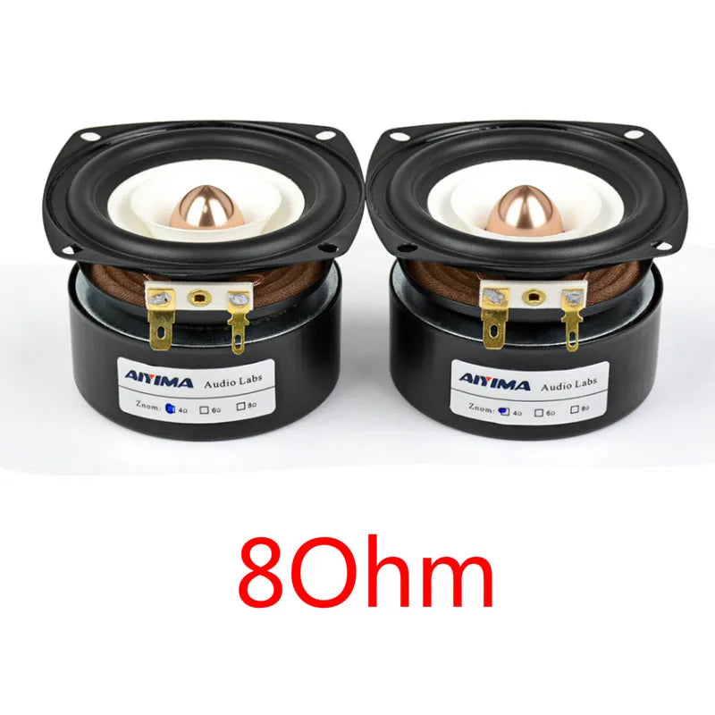AIYIMA 2Pcs 3 Inch Full Range Speakers 4 8 Ohm 15W Loudspeaker Bass Midrange Sound Speaker For Home Amplifier Audio