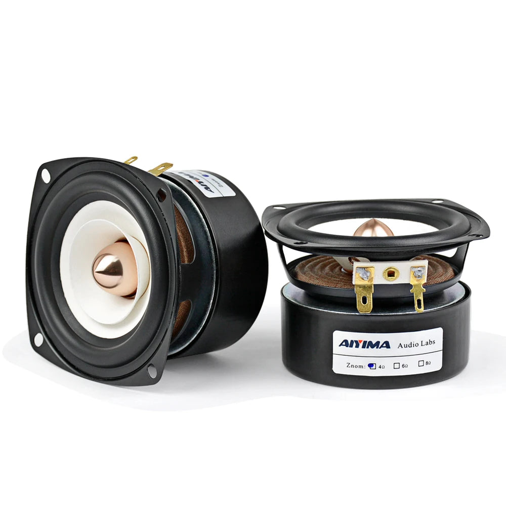 AIYIMA 2Pcs 3 Inch Full Range Speakers 4 8 Ohm 15W Loudspeaker Bass Midrange Sound Speaker For Home Amplifier Audio