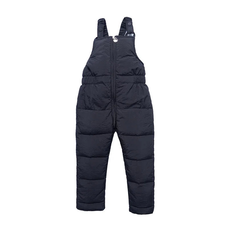 Children Jumpsuits Down Cotton Overalls New Autumn Winter Fashion Casual Solid Baby for Girls Kids Boys Overall Trousers Pants