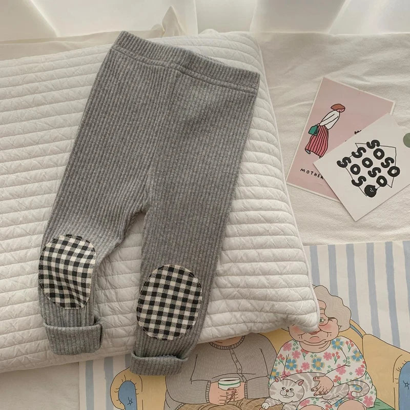 Bobora Girls Leggings Cotton Boy's Trousers Fille Kids Pants Girls Pants Cartoon Pattern Children Leggings Trousers