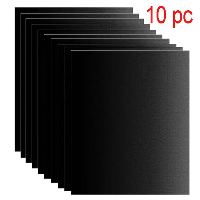 Non stick BBQ Grill Mat 40*33cm Party Mat Black Barbecue Plate Cooking Grilling Sheet Heat Resistance Easily Clean Kitchen Tools