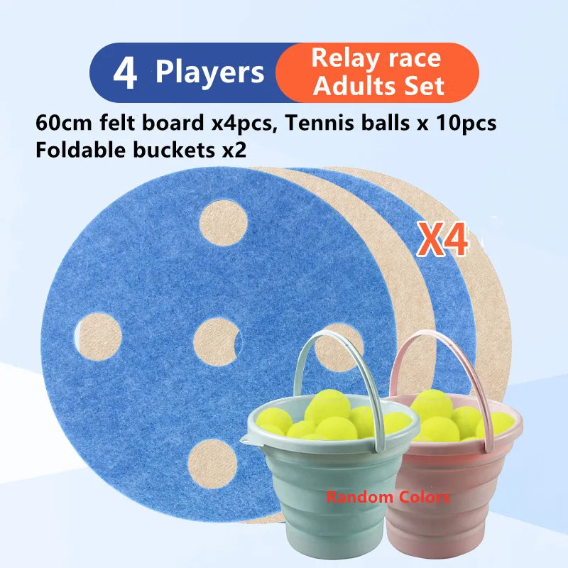 Large Outdoor Games Adults Team Building Balance Ball Relay Race Kids Sensory Toys Family Interactive Fun Party Supplies Props