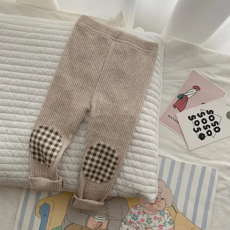 Bobora Girls Leggings Cotton Boy's Trousers Fille Kids Pants Girls Pants Cartoon Pattern Children Leggings Trousers