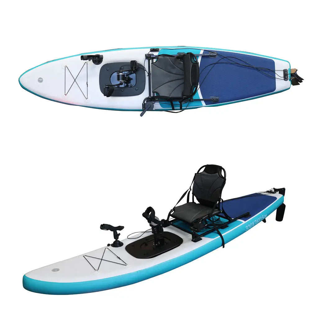 3.2m Single Person PVC Pedal Kayak/Canoe SUP Surfboard Rowing Boat For Adults Inflatable Fishing Kayak For Rivers