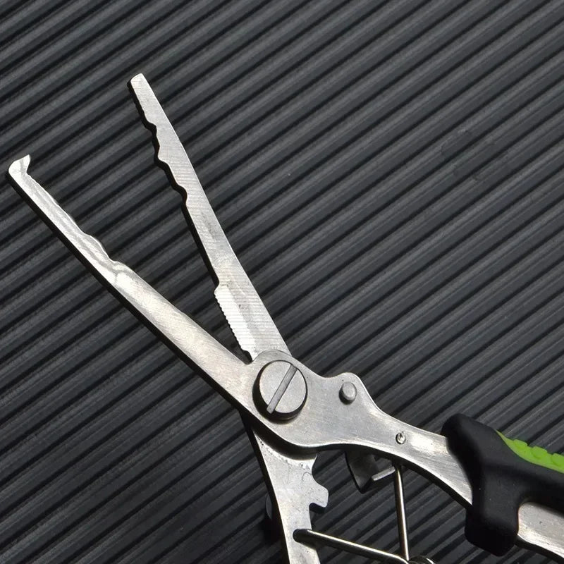 Stainless Steel Fishing Pliers Fishing Hook Remover Saltwater Resistant Braided Line Cutter Scissors Fishing Equipment