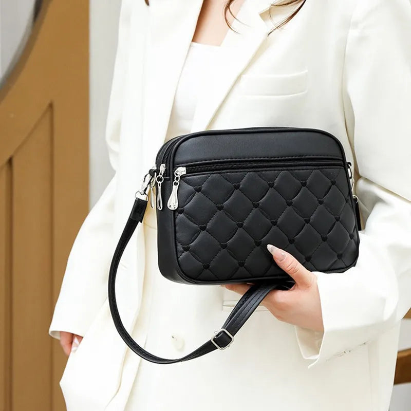 Ladies with High-end and Exquisite Bags New Women's Summer Handbag 2024 Versatile Foreign Trade Crossbody Small Square Bags