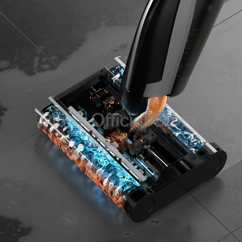 Wireless Vacuum Water Mop Cleaner Intelligent Home Appliance 2 Rolling Brush Suction/Mop/Wash Electric Floor Cleaning Machine