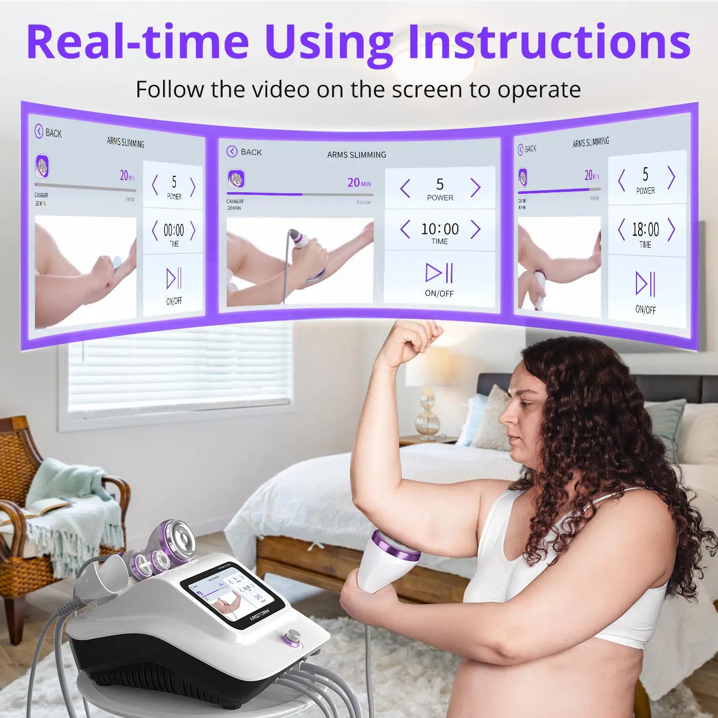 Aristorm S Shape Machine 30K Ultrasound Body Shape Facial Lifting home appliance body shaping massage equipment