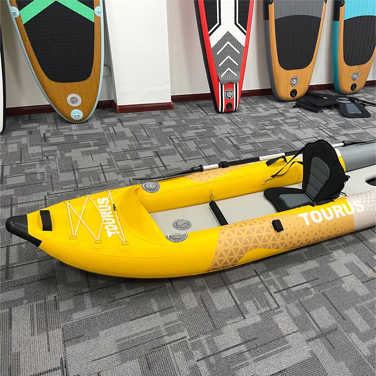 Wholesale Factory Price OEM Inflatable Drop Stitch Fishing Kayak Canoe Rowing Boat Inflatable Kayaks