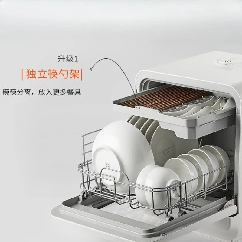 Dishwasher Household Small Desktop Installation-Free 6-Person Fully Automatic Water Inlet Table Dishwashing Machine new
