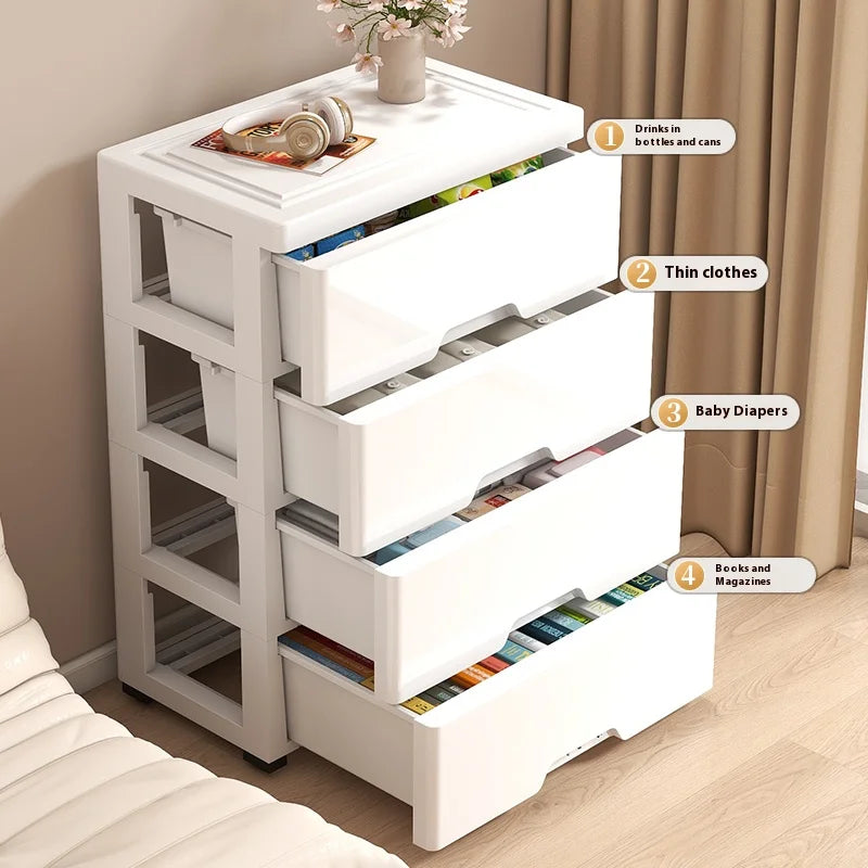 Storage cabinet with 3/4/5/6 drawers for Decoration home organizing Classification cosmetics and kitchen items Organize containe
