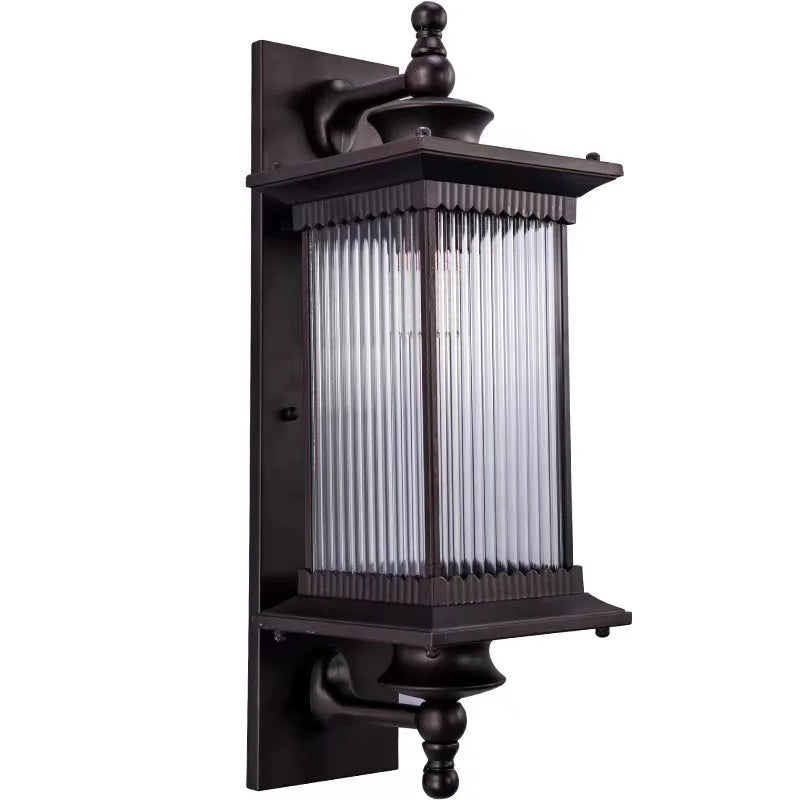 American European Style Hotel Villa Big Outdoor Wall Lamp Modern Waterproof Long LED Wall Sconce For Garden Gate Porch