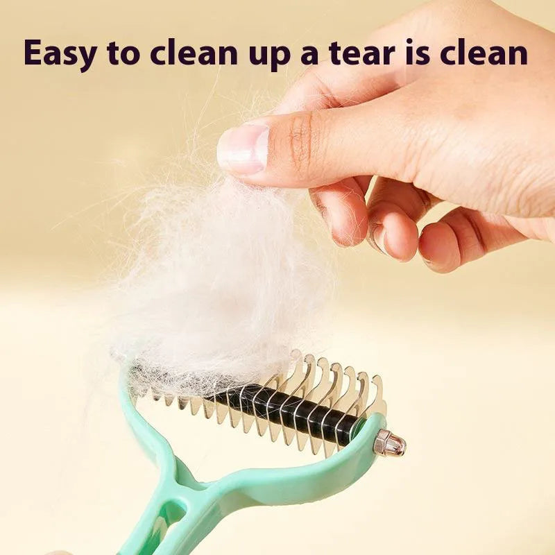 Cat brush Cat Fur Knot Cutter Pets Hair Removal Comb Dog Grooming Shedding Tools Double sided Stainless Brush Pet Products