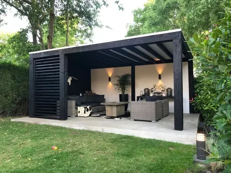 Modern Bioclimatique Pergola Luxury Louvered Aluminium Gazebo Square Tube Rain-Proof Motorized Louver Roof Patio Outdoor Pergola