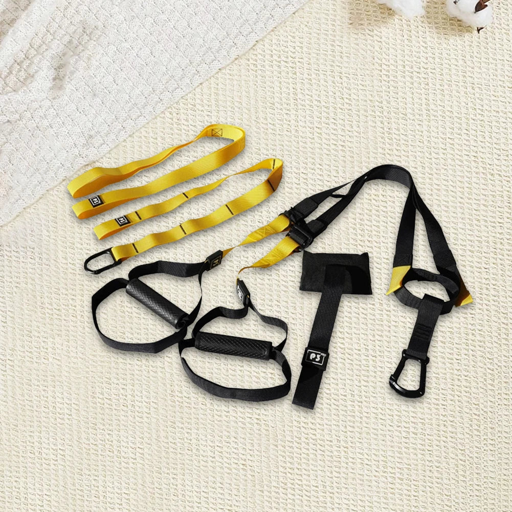 Suspension Trainer System Suspension Training Strap Resistance Trainer Fitness Straps Bodyweight Resistance Bands for Home Gym