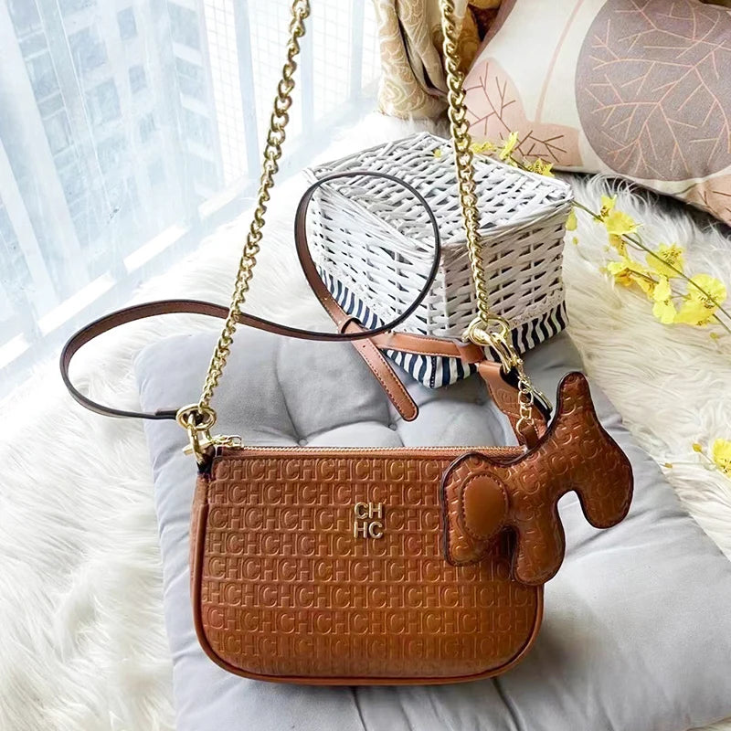 CH Fashion Simple Hundred Brand Elegant Crossbody Women's Bag Letter Design Women's Bag With Shopping