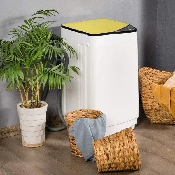 Giantex Full-Automatic Washing Machine Portable Washer and Spin Dryer 7.7lbs Capacity Compact Laundry Washer