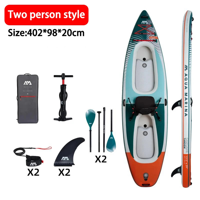 Canoeing SUP Board Inflatable Paddle Board Non-Slip Surf Board Water Sport/Yoga/Fishing Kayak Surf Set with Pump Carry Bag Leash
