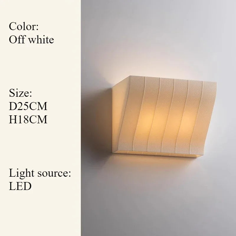 Nordic Simplicity Fabric Line Wall Lamp Exhibition Hall Lighting for Bedroom Living Room Light Corridor Home Decoration