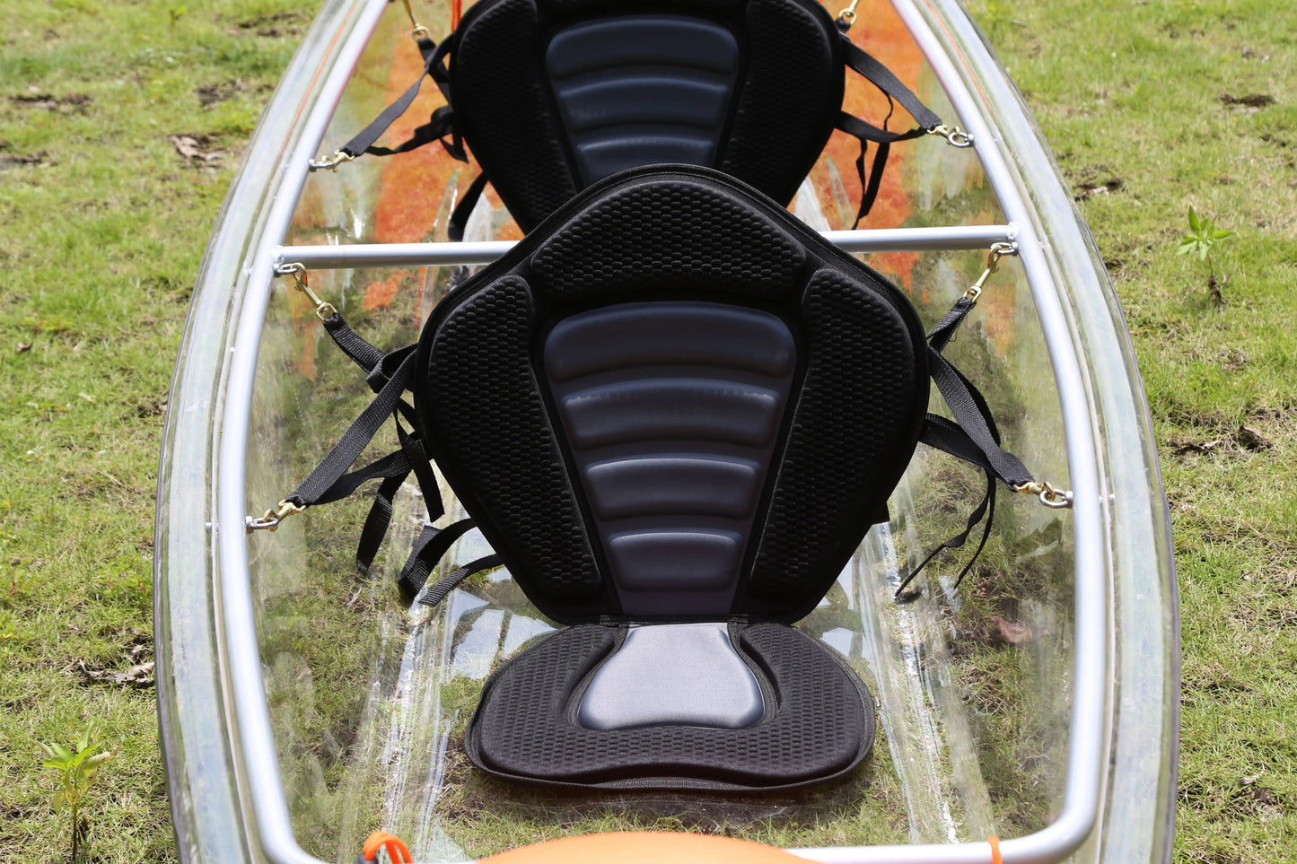 Yoho Transparent Crystal Canoe Kayak Transparent Paddling Boat for Water Sports