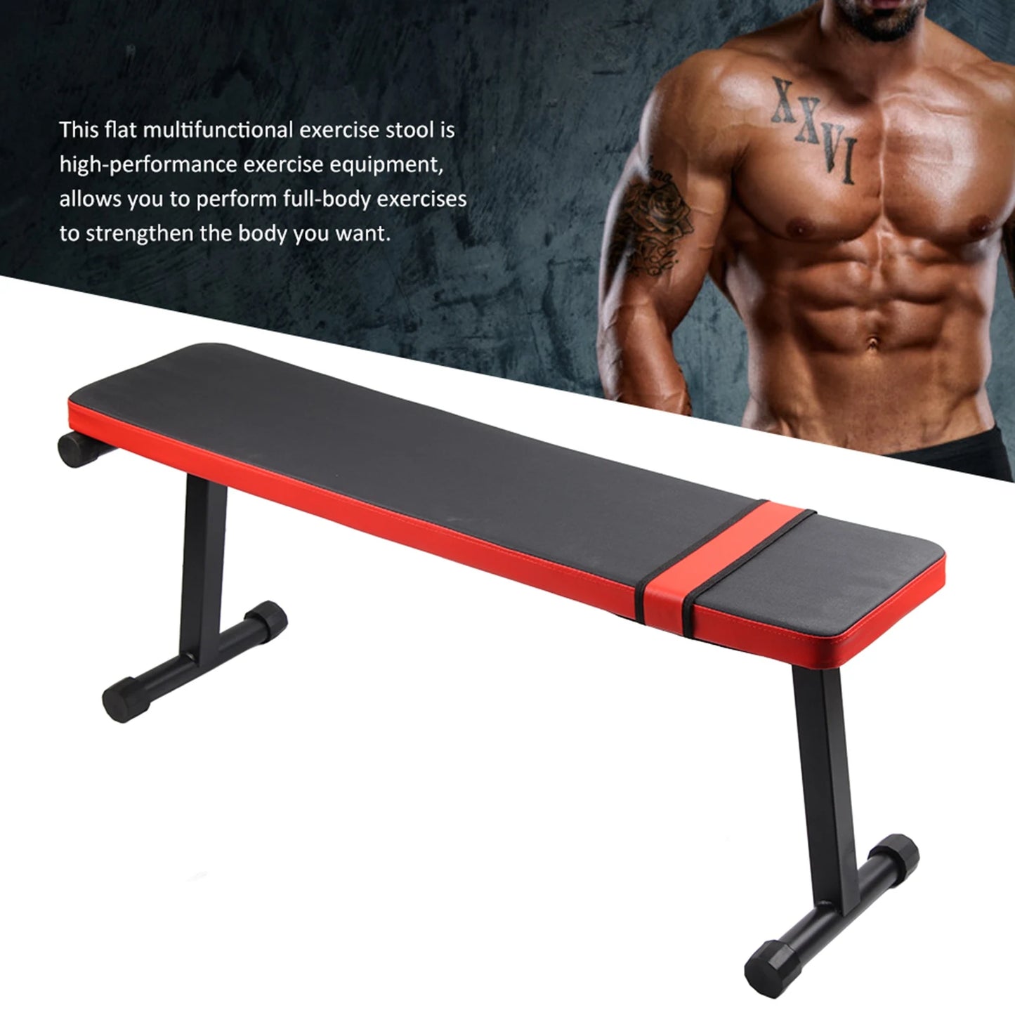 Dumbbell Stool Fitness Flat Stool Weight Stool High Quality Dumbbell Weight Lifting Fitness Flat Stool Equipment Heavy Structure