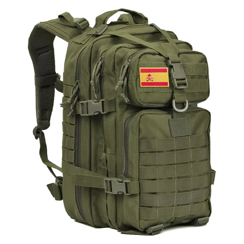 45L Large Tactical Backpack For Men Military Army Assault Pack Highland Backpacks, Molle Daypack 3 Day Bug Out Bag Hiking Campin