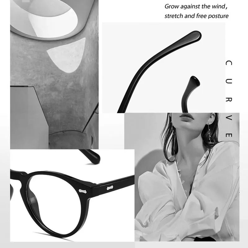 Small Round Sunglasses Women Vintage Brand Designer Brown Sun Glasses Round Frame Rivet Shades Female Ladies UV400 Gafas De Sol