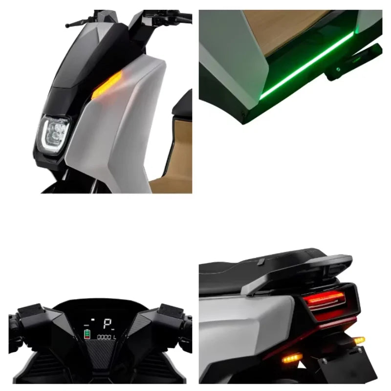 Electric Motorbike Battery Eec Motorcycle Electric 1500W 72V 65km/h Speed Moped E Scooter With 2 Seats Electric Bike Motorcycles