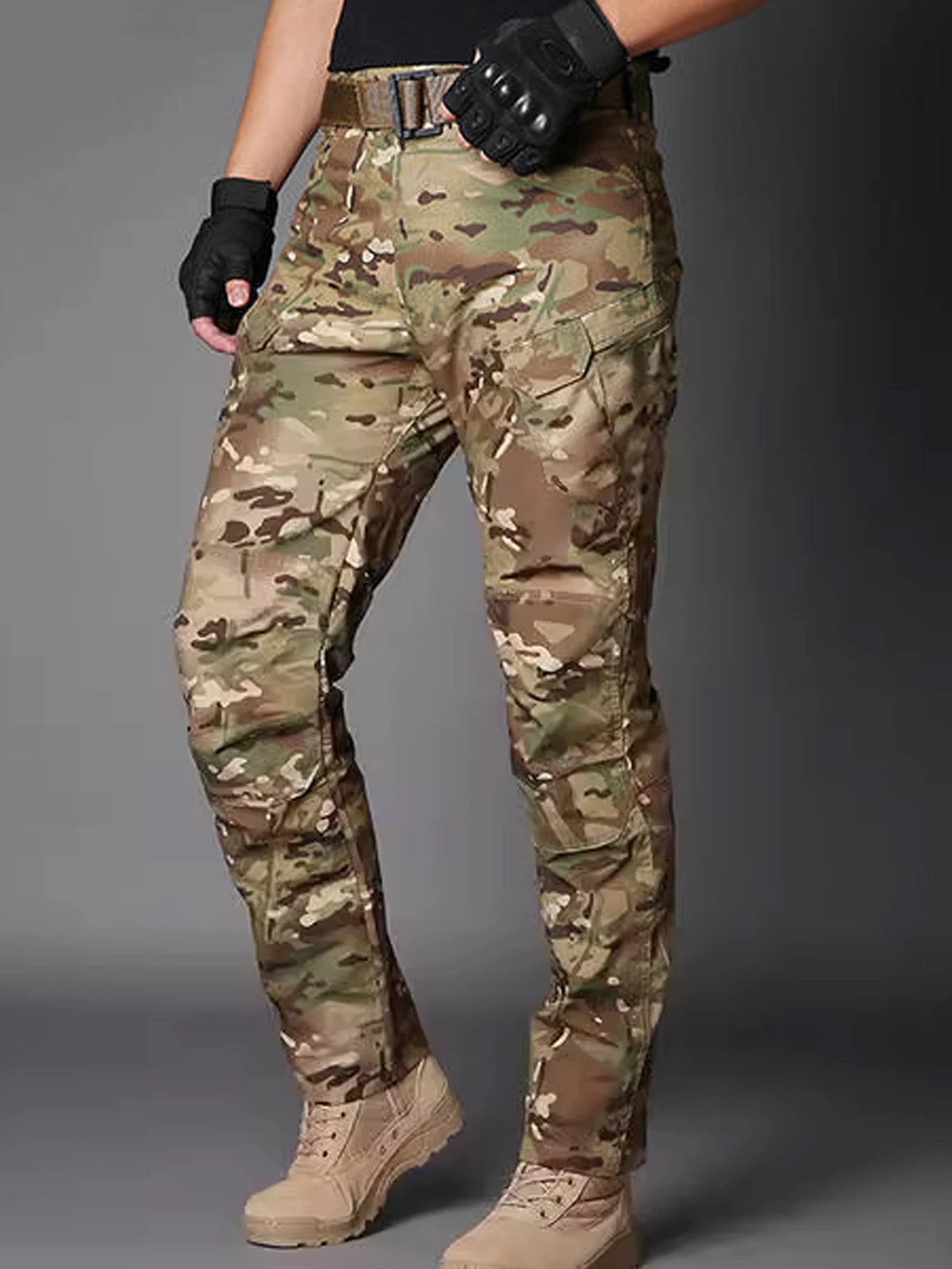 Men's Tactical Pants City Casual Cargo Trousers Waterproof Multi-pocket Wear-Resistant Outdoor Training Work Male Trousers