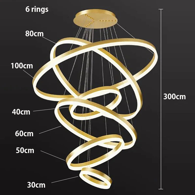 Nordic home decoration, stair chandelier, living room and dining room Pendant lights, ceiling light, indoor lighting