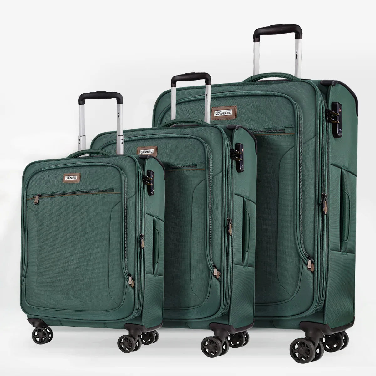 Luggage Sets 3 pieces Softside Expandable Suitcase with Spinner Wheels & TSA Lock Softshell Lightweight Travel Luggage Set