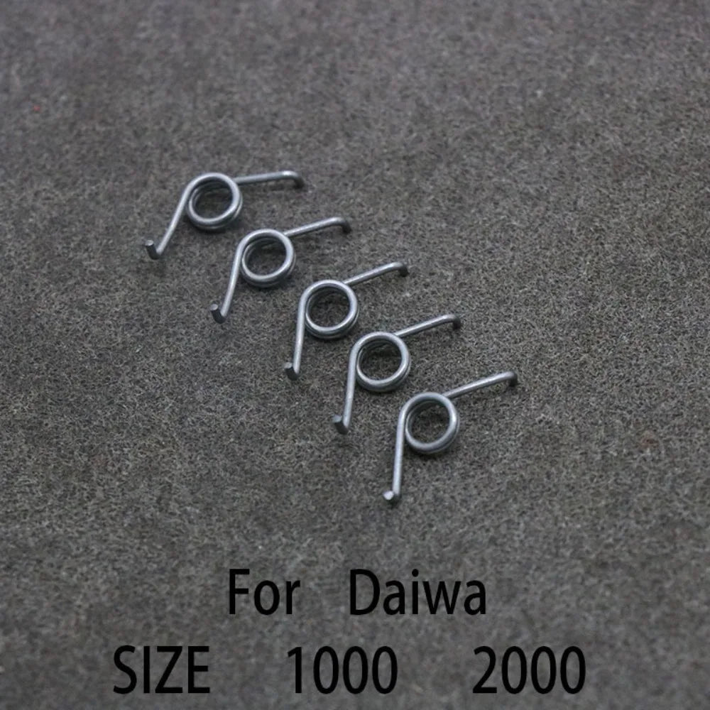 10pcs Precise Fishing Reel Spring Stainless Steel Spinning Wheel Repair Parts for For Daiwa 1000-2000/ 2500-6000
