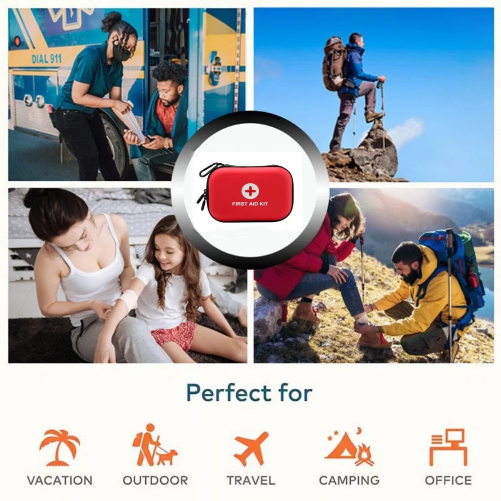 First Aid Kit Bag Empty First Aid Storage Box Waterproof Small First Aid Bag Protect Your Loved Ones Ideal for Home Office Car