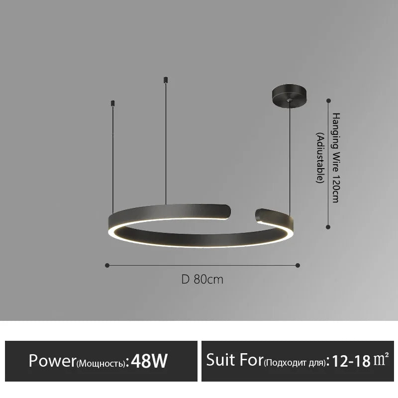 Minimalist restaurant lamp modern minimalist Nordic bar dining room dining table lamp designer C-word restaurant chandelier