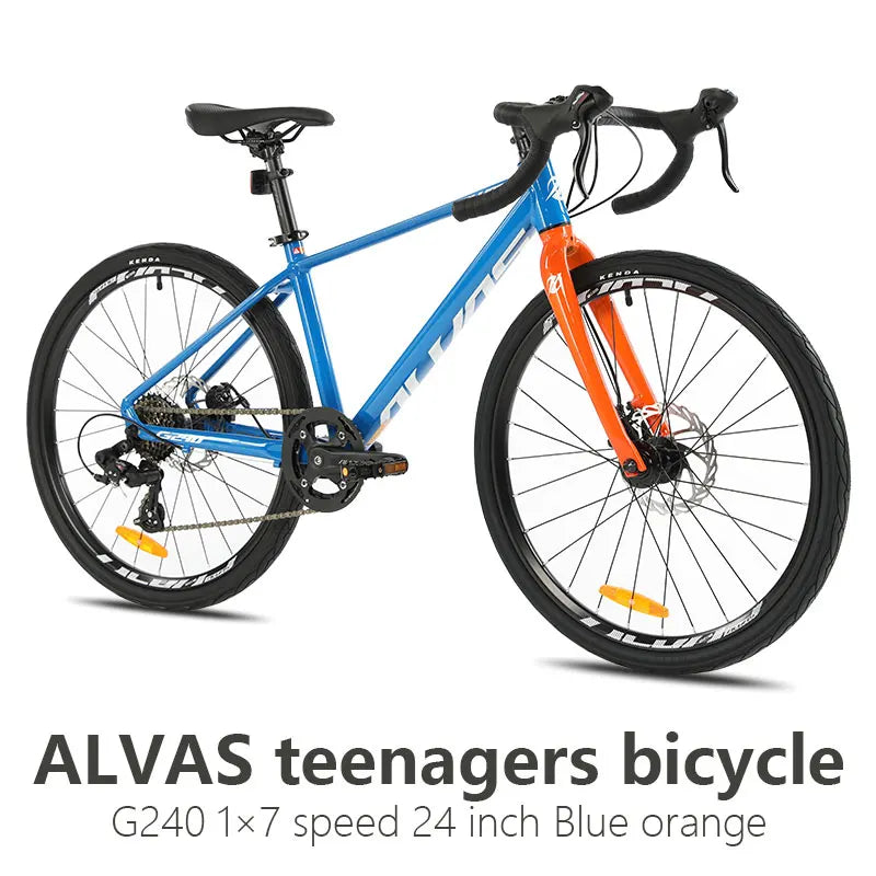 F, YUZE G240 7Speed Aluminum Disc Brake Bike Boy Girl Student Children Bicycle Teen Road bicicleta велосипед Handlebar 380mm