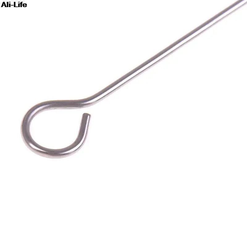 10pcs Outdoor Camping Picnic Meat Goose Round Roast Skewers Stick Stainless Steel BBQ Needle Barbeque Skewers Kitchen Utensils