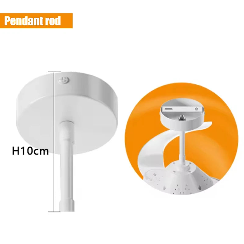 Ceiling Fan Light New Invisible Telescopic Blade Air Circulation Fans Silent Dimming Timed Room Decor Ceiling Fan with lighting