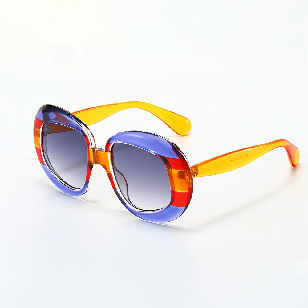2024 New Sunglasses for Men Women Trendy Sun Glasses Goggle Man Brand Designer Circular Glasses Shades Female Eyewear Sunglasses