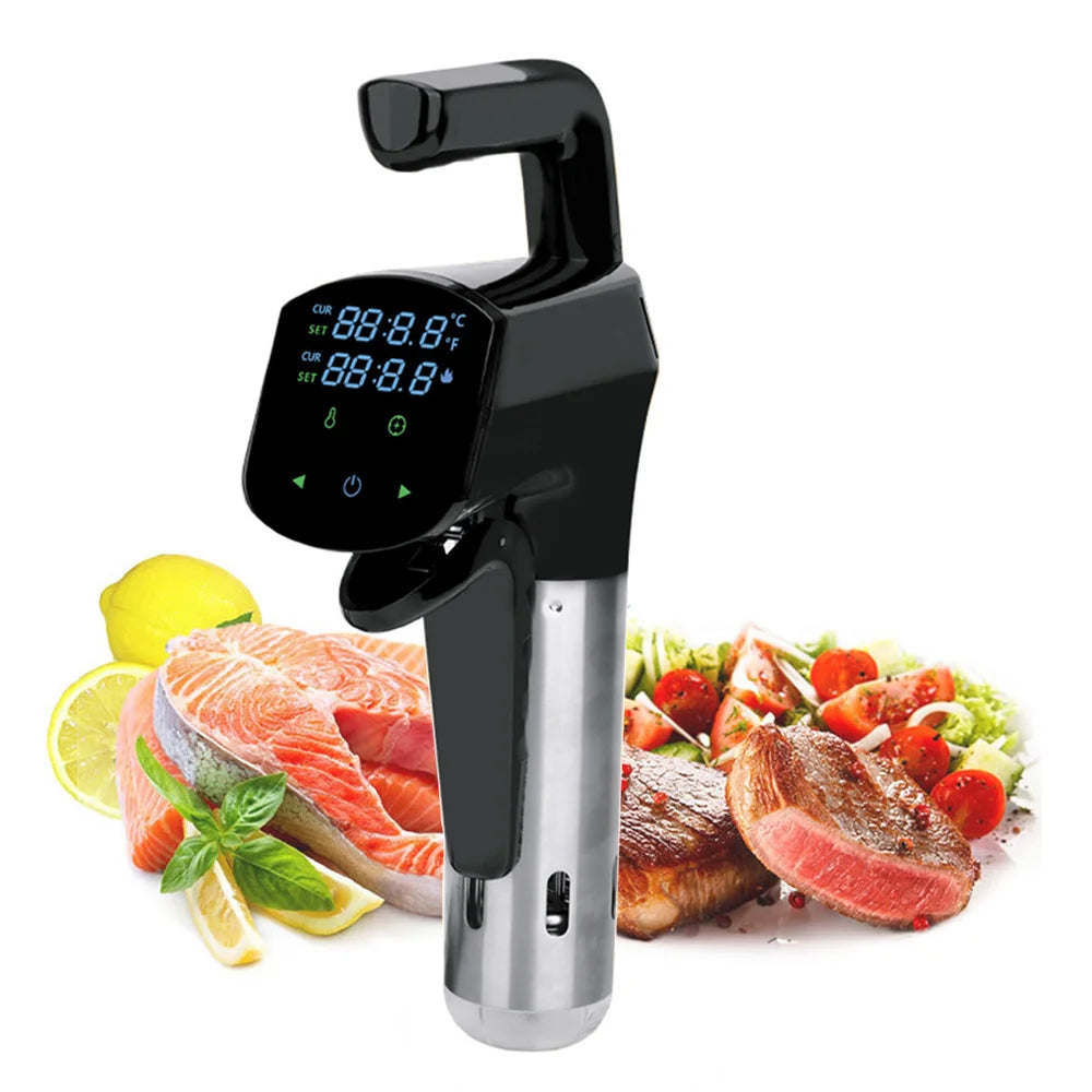 1100W Sous Vide Cooker LCD Touch Immersion Circulator Accurate Cooking IPX7 Waterproof Vacuum Cooker with Smart APP Control