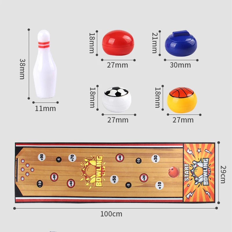 Children Interactive Social Board Games Curling Soccer Bowling Table Games Mat Family Friend Party Fun Indoor Sport Toys for Kid