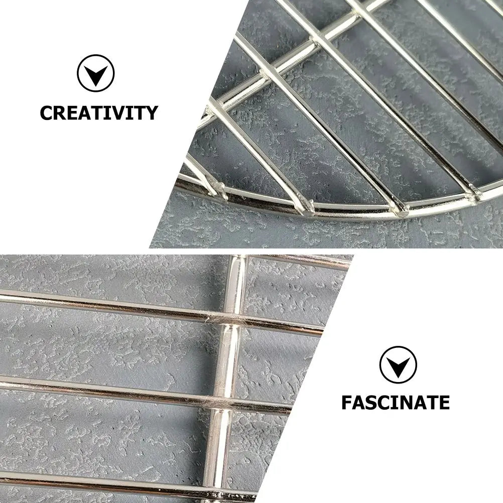 Round 24cm Stainless Steel Barbecue Mesh Grill Net Bbq Grilling Mat Outdoor Camping Tools Kitchen Barbecue Accessories